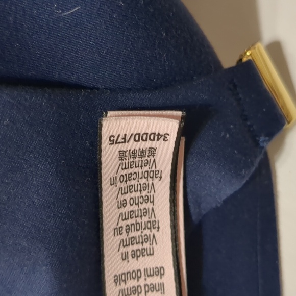 Victoria’s Secret Navi blue size 34 DDD bra - Picture 6 of 9